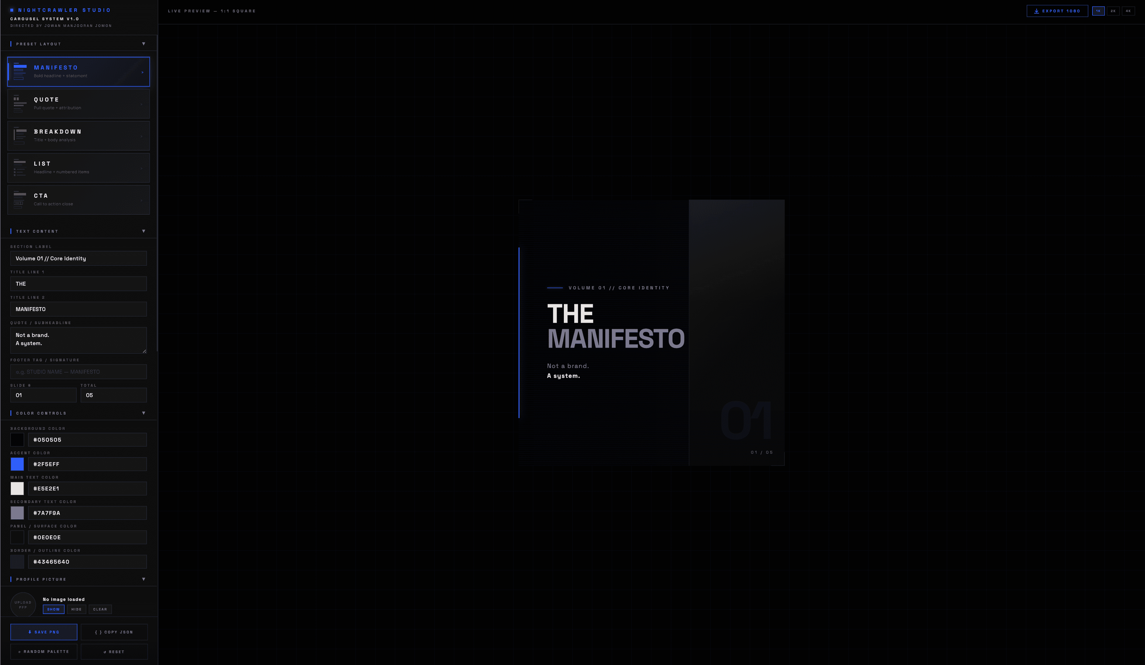 Carousel Design System — Not Just Templates. A System.