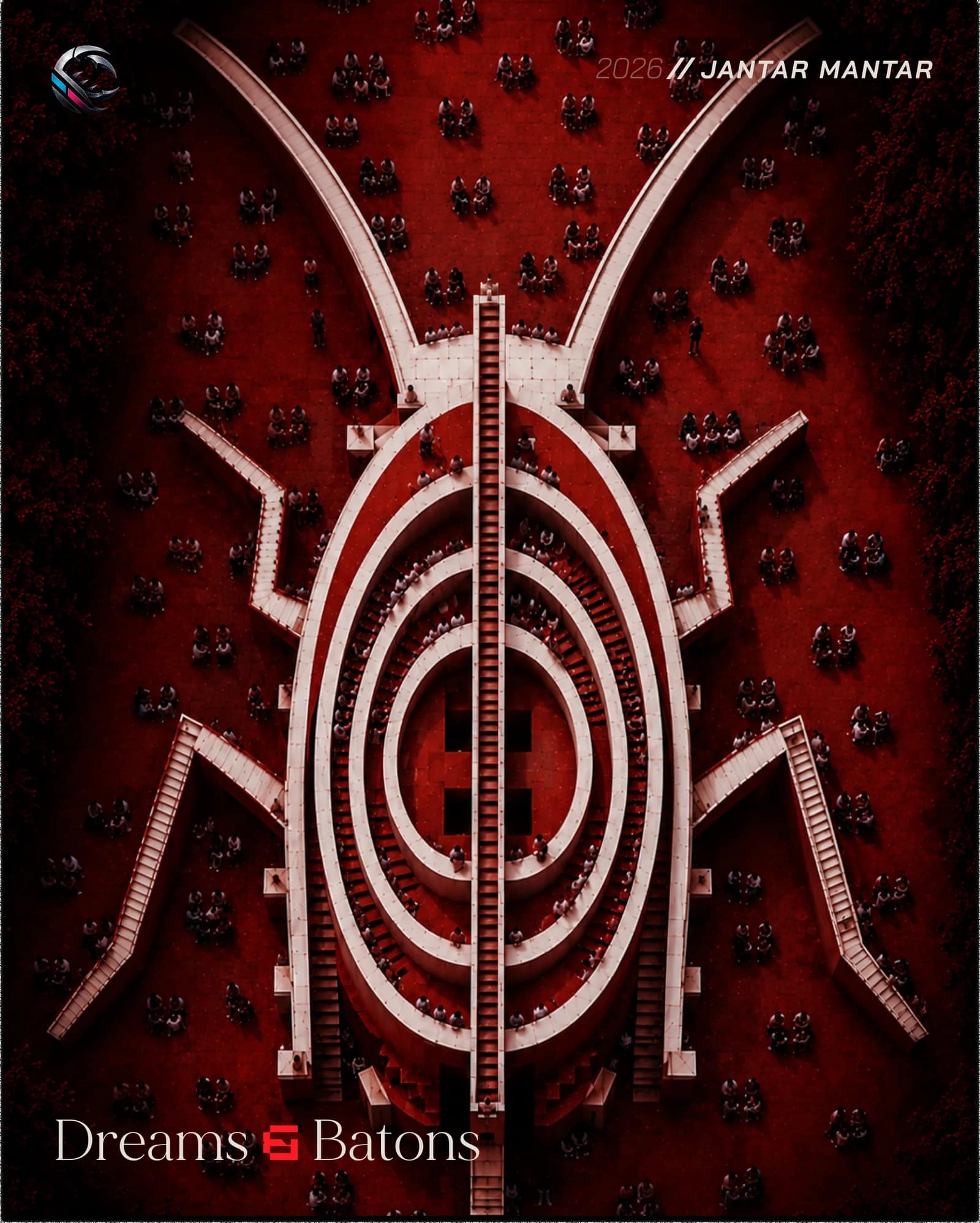Surreal Night Crawler Studio poster composition